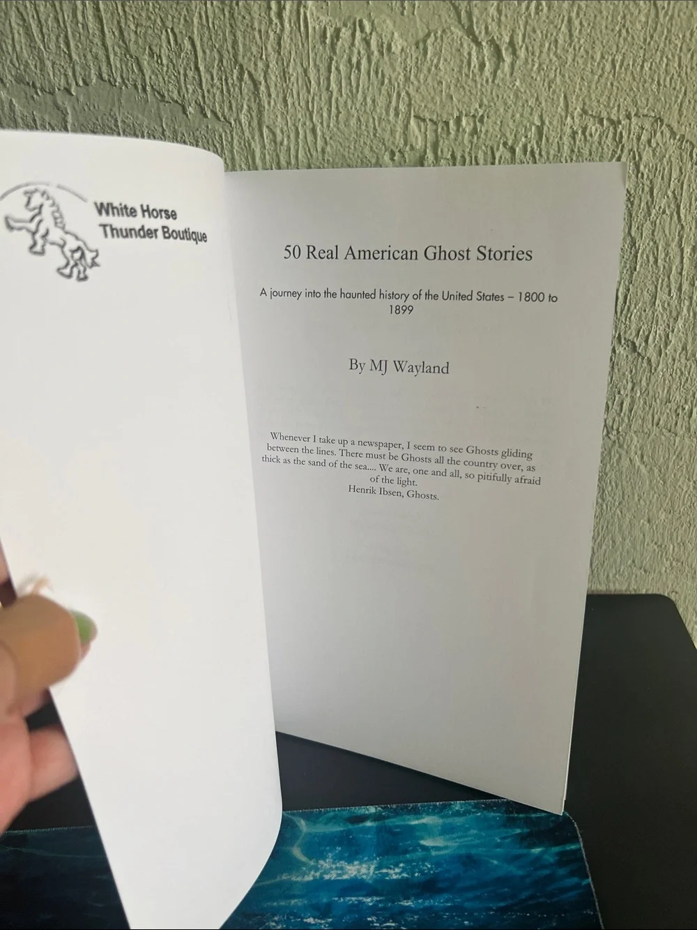 #2776**50 Real American Ghost Stories by MJ Wayland — Black & Gray Cover